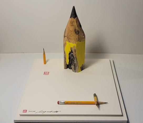 The Last Pencil on Earth, Wood, 2020